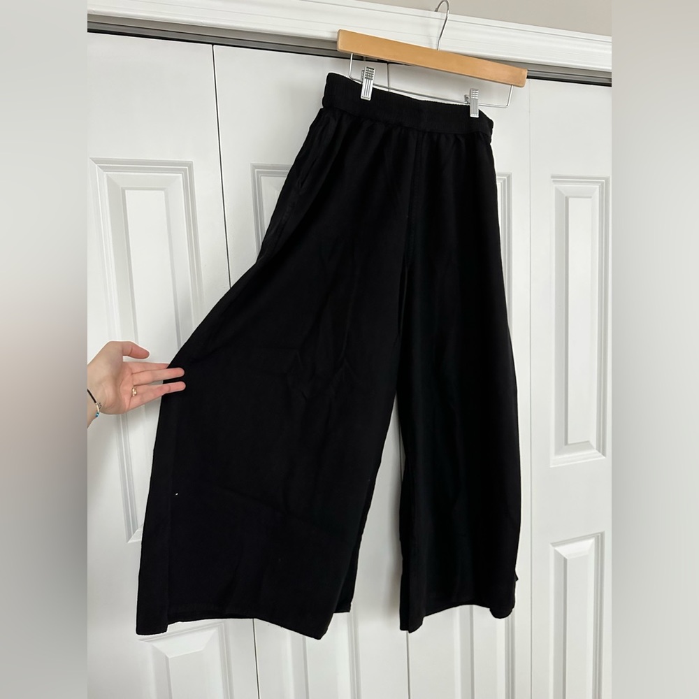 Extra Wide 100% Cotton Black Pants